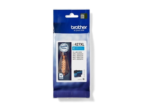 Brother LC427XLC, 5000 sivua, 1 kpl, Kertapakkaus