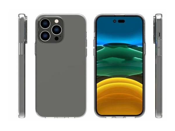 eSTUFF - Baksidedeksel for mobiltelefon - termoplast-polyuretan (TPU) - blank - for Apple iPhone 14 Pro Max