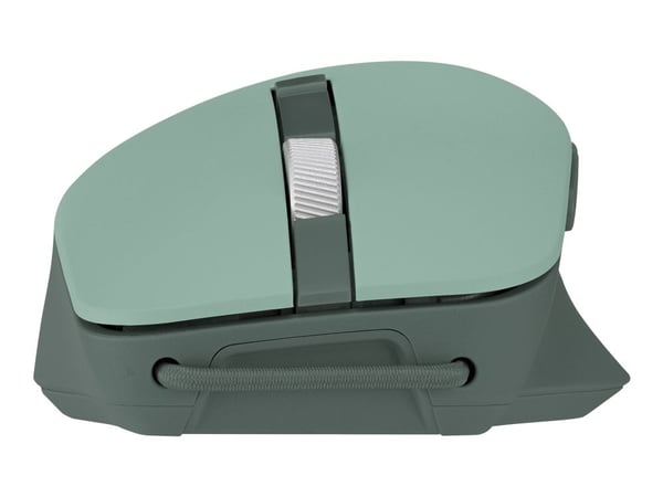 ASUS SmartO MD200 Silent Plus - Mus - optisk - 6 knapper - trådløs - 2.4 GHz, Bluetooth - green tea latte