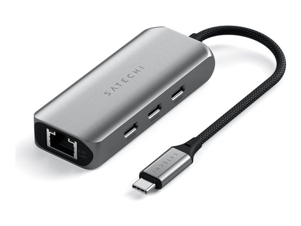Satechi 4-in-1 - Telakointiasema - USB-C 3.2 Gen 2 - 2,5 GbE, 1 GbE - USB-C 3.2 Gen 2 - 2,5 GbE, 1 GbE
