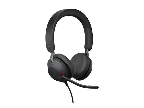 Jabra Evolve2 40 SE UC Stereo - Headset - på örat - kabelansluten - USB-C, USB-A - ljudisolerande - Optimerad för UC