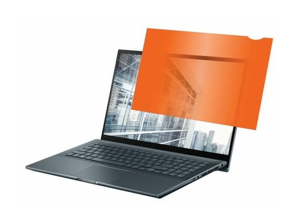 eSTUFF - Notebookpersonvernsfilter - 2-veis - avtakbar - klebemiddel - 11.6" - svart, gull