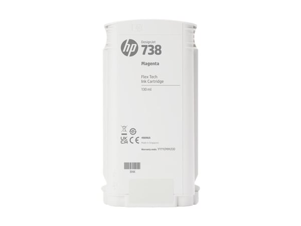 HP 738 130-ml Magenta DesignJet Ink Cartridge