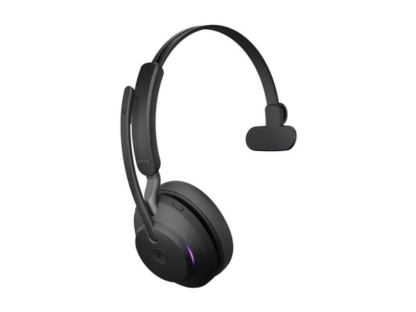 Jabra Evolve2 65 MS monoheadset on-ear Bluetooth USB-A, svart