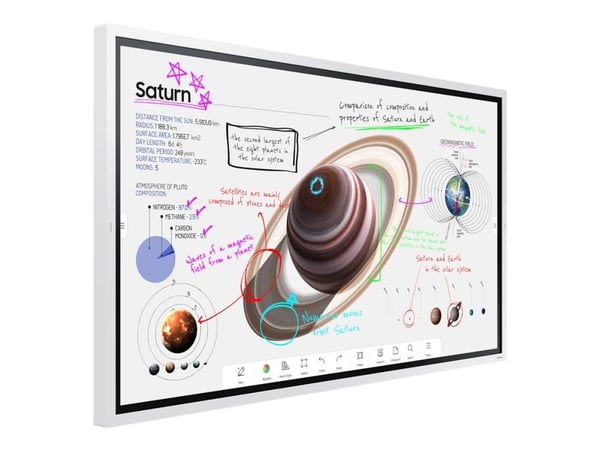 Samsung Flip Pro WM65B - 65" Diagonalklasse (64.5" synlig) - WMB Series LED-bakgrunnsbelyst LCD-skjerm - utdanning / næringsliv - med pekeskjerm (m...