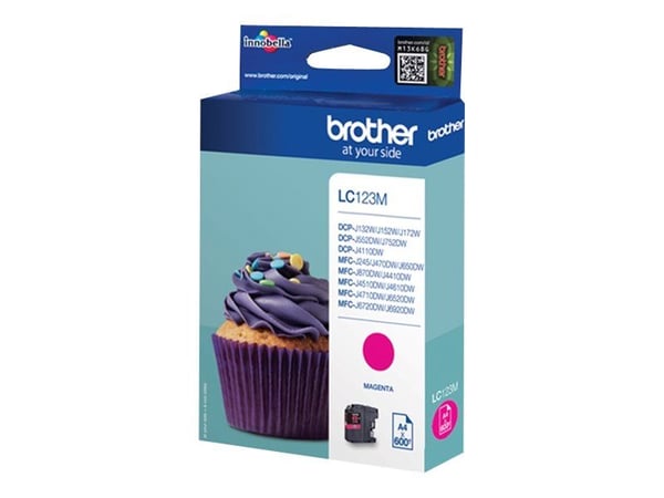 Brother LC123MBP, 600 sivua, 1 kpl, Kertapakkaus