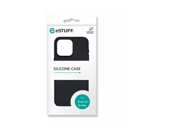 eSTUFF ES67120028, Suojus, Apple, iPhone 15 Pro Max, 17 cm (6.7"), Musta