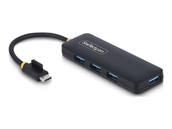 Startech 4-Port USB-C Hub, 5Gbps, USB-C to 4x USB-A, Bus Powered - Hub - 4 x USB 3.2 Gen 1 - stasjonær