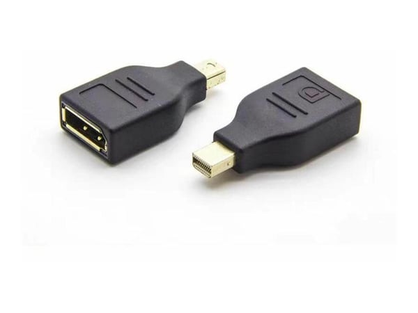MicroConnect - DisplayPort-adapter - Mini DisplayPort (hann) til DisplayPort (hunn) - DisplayPort 1.2 - 4 K 30 Hz (3840 x 2160) støtte - svart