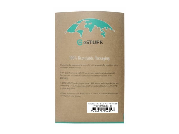 eSTUFF ES67120008-BULK, Suojus, Apple, iPhone 14 Pro Max, 17 cm (6.7"), Musta