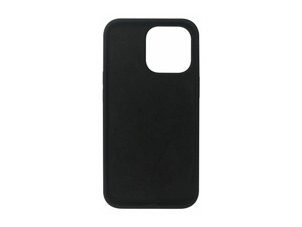 eSTUFF - Baksidedeksel for mobiltelefon - silikon - svart - for Apple iPhone 13 Pro Max