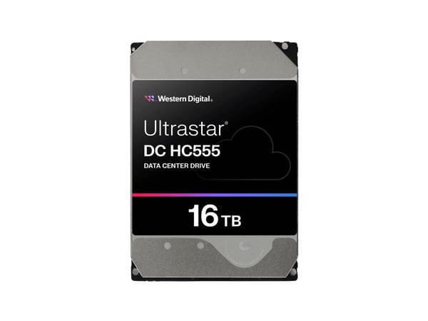 WD Ultrastar DC HC555 - Harddisk - Data Center - 16 TB - intern - 3.5" - SATA 6Gb/s - 7200 rpm - buffer: 512 MB