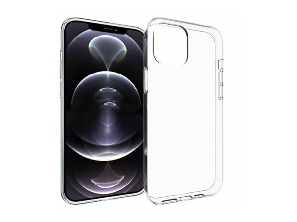 eSTUFF - Baksidedeksel for mobiltelefon - termoplast-polyuretan (TPU) - blank - for Apple iPhone 13 Pro Max