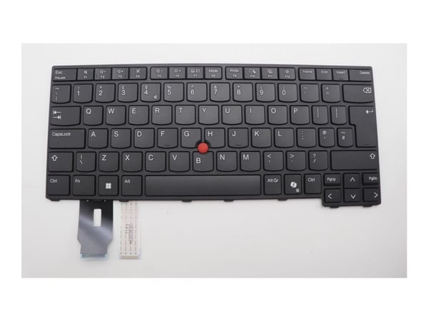 LCFC - Ersättningstangentbord för bärbar dator - med Trackpoint - QWERTY - brittisk - svart - FRU - för ThinkPad P14s Gen 5 21ME, 21MF; P14s Gen 6 ...