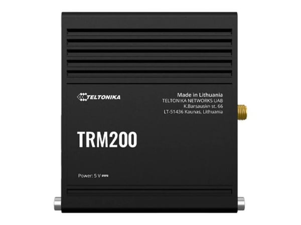 Teltonika TRM200000000, LTE modem, 9375 Kbit/s, Ulkoinen, musta, Verkko, Teho, Micro-USB