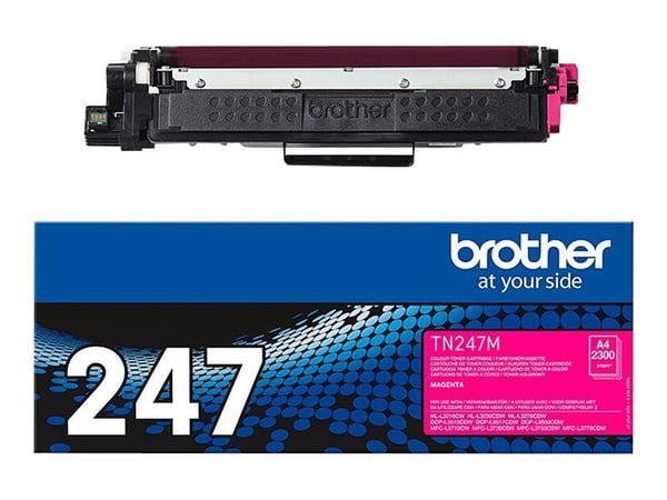 Brother TN-247M, 2300 sivua, Magenta, 1 kpl