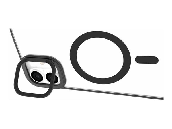 eSTUFF ES67141101, Suojus, Apple, iPhone 16 Plus, 17 cm (6.7"), Läpinäkyvä, musta