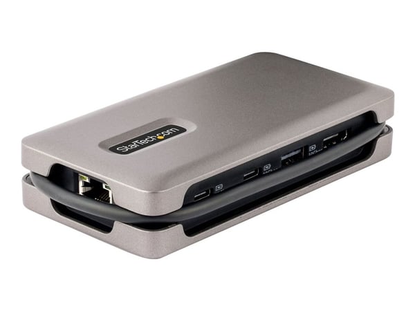 StarTech.com USB-C moniporttisovitin, 4K 60Hz HDMI 2.0b, HDR, USB 3.2 Gen 2 10Gbps Hub (2xUSB-C, 1xUSB-A), 100W PD Pass-Through, Mini Travel Dock, ...
