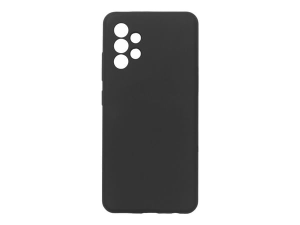 eSTUFF - Bagsidecover til mobiltelefon - silikon - sort - for Samsung Galaxy A32