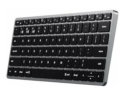 Satechi Slim X1, Mini, Bluetooth, QWERTY, Musta, Harmaa
