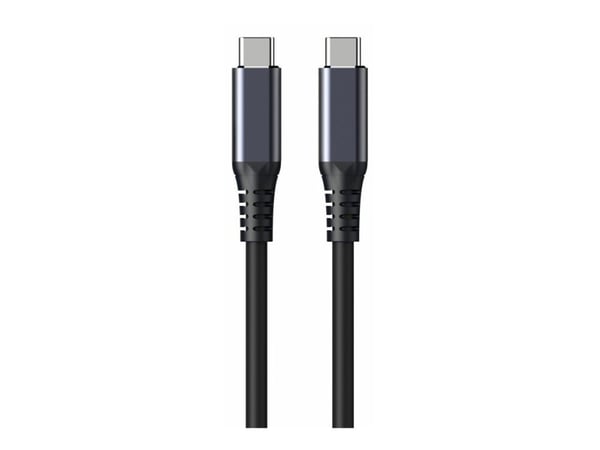 eSTUFF INFINITE - USB-kabel - USB-C (hane) till USB-C (hane) - USB 2.0 - 2 m - 100 % återvunnen plast - vit