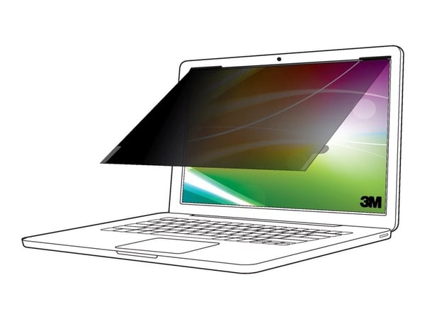 3M Bright Screen -Yksityisyyssuodatin 12.1 tuumaa kannettavalle tietokoneelle, 16:10, BP121W1B, 30,7 cm (12.1"), 16:10, Kannettava tietokone, Kehyk...