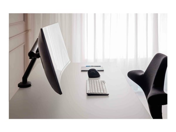 Bakker Elkhuizen Flexible Single - Monteringssats - justerbar arm med mekanisk fjäder - för Bildskärm - aluminium, stål, ABS-plast, termoplastisk g...