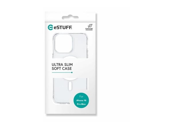 eSTUFF ES67140028, Suojus, Apple, iPhone 15 Pro Max, 17 cm (6.7"), Läpinäkyvä