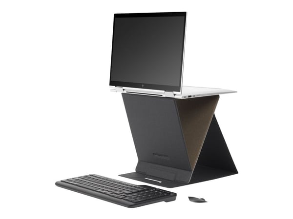 HP - Notebookstativ - konvertibel - 16.1" - musegrått, svart
