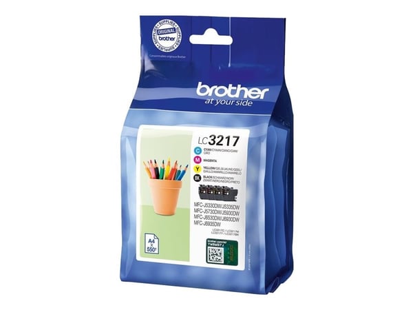Brother LC3217 Value Pack - 4-pack - svart, gul, cyan, magenta - original - bläckpatron - för Brother MFC-J5730DW, MFC-J5930DW, MFC-J6935DW