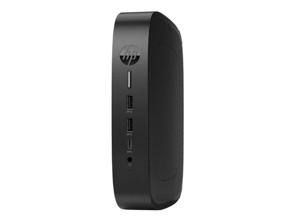 HP Elite t655 - Tynn klient - SFF 1 x Ryzen Embedded R2314 / inntil 3.5 GHz - RAM 8 GB - flash 32 GB - eMMC - Radeon Graphics - Gigabit Ethernet, B...