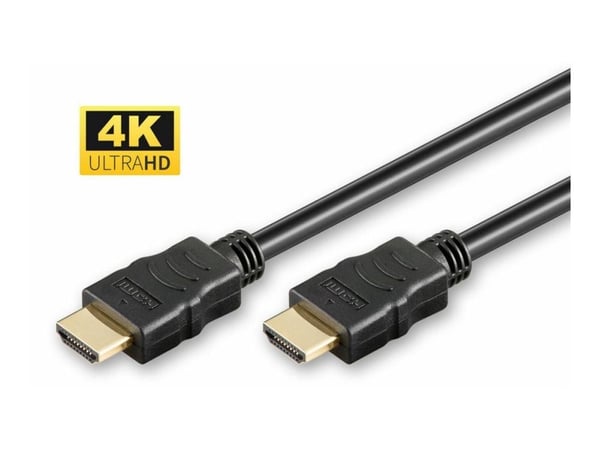 MicroConnect - HDMI-kabel - HDMI hann rett til HDMI hann rett - 3 m - svart