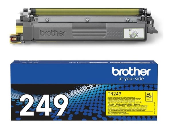 Brother TN-249Y, 4000 sivua, Keltainen, 1 kpl