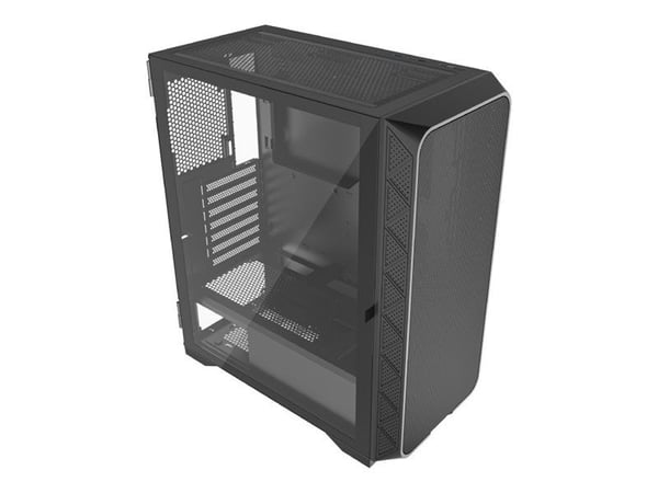Gembird Fornax M200 - ATX-boks gaming - sidepanel med vindu (glass) - ingen strømforsyning (ATX) - svart