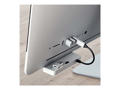 Satechi - USB-sovitin - 24-nastainen USB-C (naaras) USB Type A:hen (uros) - USB 3.0 - hopea