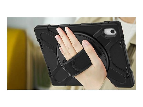 eSTUFF CHICAGO - Beskyttelsesboks for nettbrett - polykarbonat, silikon - svart - for Apple 10.9-inch iPad (10. generasjon)