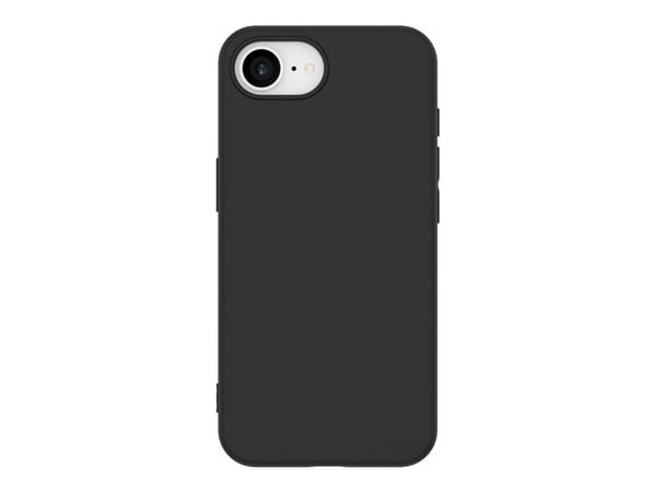 eSTUFF Infinite Vienna - Baksidedeksel for mobiltelefon - 100% recycled plastic - termoplast-polyuretan (TPU) - svart - for Apple iPhone 16e
