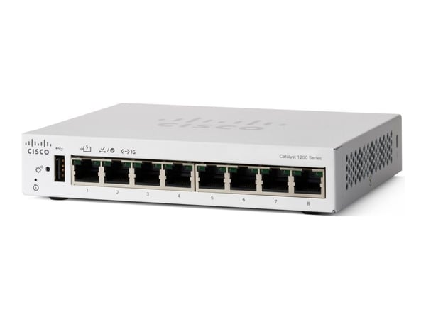 Cisco C1200-8T-D, Hallittu, L2/L3, Gigabit Ethernet (10/100/1000)