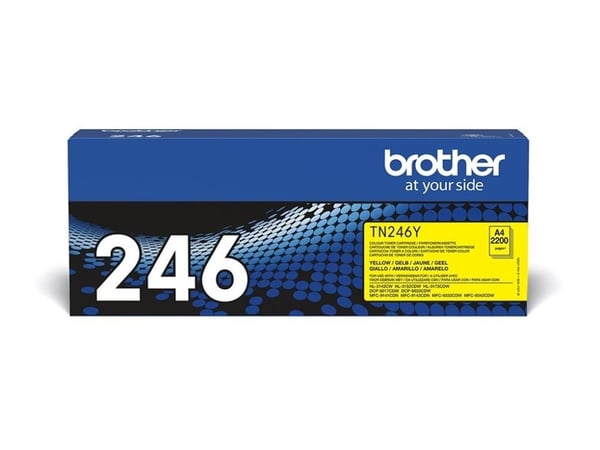 Brother TN246Y - Gul - original - tonerpatron - for Brother DCP-9017, DCP-9022, HL-3142, HL-3152, HL-3172, MFC-9142, MFC-9332, MFC-9342