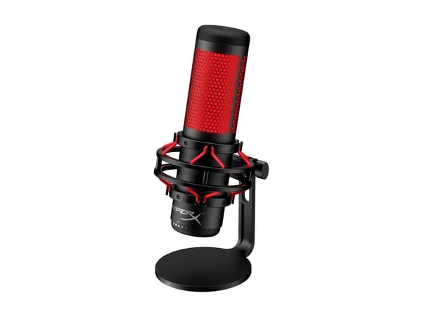 HyperX QuadCast - Mikrofon - USB - rød og svart - for Victus by HP Laptop 15, 16; Laptop 14, 15, 17; Pavilion x360 Laptop; Pro 290 G9