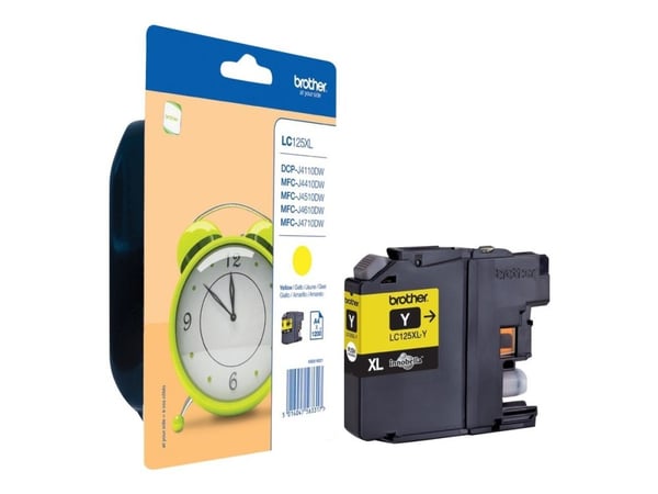 Brother LC125XLY - Super High Yield - gul - original - blekkpatron - for Brother DCP-J4110DW