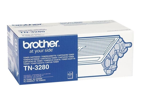 Brother TN3280 - Svart - original - tonerpatron - for Brother DCP-8070, HL-5340, 5350, 5370, 5380, MFC-8370, 8380, 8880, 8890