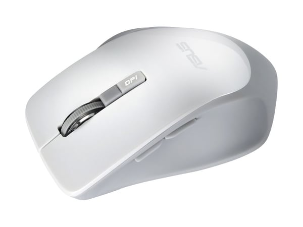 ASUS WT425 - Mus - högerhänt - optisk - 6 knappar - trådlös - 2.4 GHz - trådlös USB-mottagare - pärlvit - för ASUSPRO ESSENTIAL P2520; P2710; VivoB...