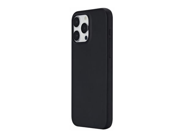 eSTUFF Infinite Vienna - Baksidedeksel for mobiltelefon - MagSafe-samsvar - termoplast-polyuretan (TPU) - svart - for Apple iPhone 15 Pro Max