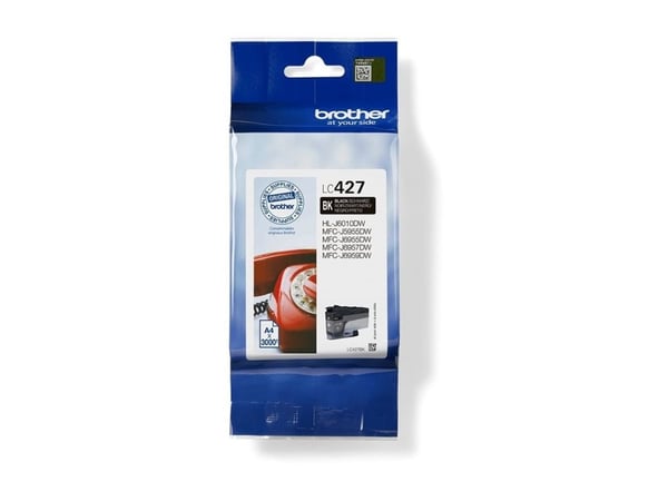 Brother LC427BK, 3000 sivua, 1 kpl, Kertapakkaus