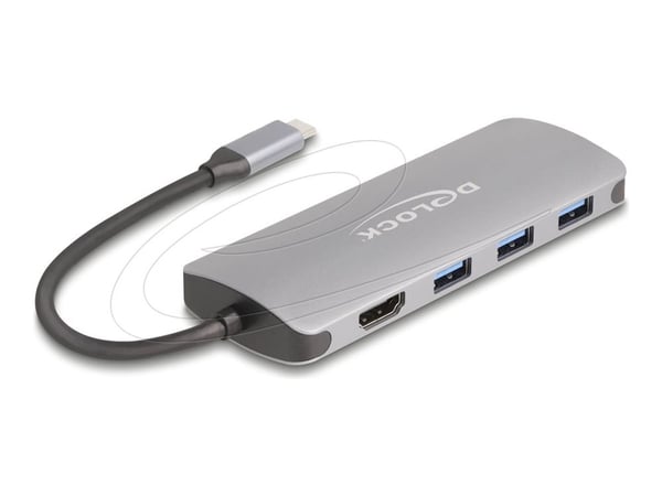 Delock - Dockningsstation - USB-C / Thunderbolt 3 / Thunderbolt 4 - HDMI