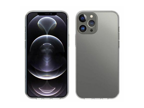 eSTUFF - Baksidedeksel for mobiltelefon - termoplast-polyuretan (TPU) - blank - for Apple iPhone 13 Pro Max