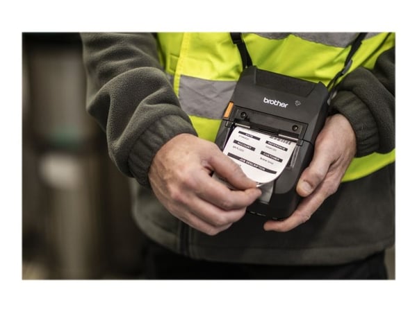 Brother RuggedJet RJ-3250WBL - Etikettskriver - direktetermisk - Rull (7,2 cm) - 203 dpi - inntil 127 mm/sek - USB-C, NFC, Bluetooth 5.0, Wi-Fi(n)