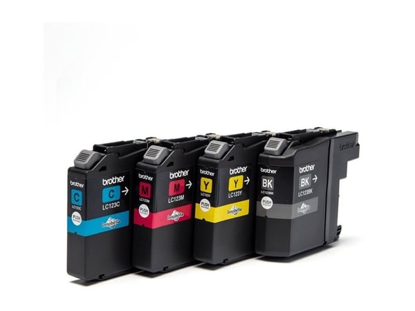 Brother LC123VALBP blekkpatroner for DCP J132, CMYK, 600 sider, 4-pk