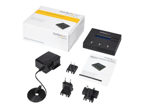 StarTech 1:2 Standalone USB Duplicator and Eraser - Memory Stick Cloner - USB 2.0 Flash Drive Copier / Thumb Eraser (USBDUP12) - USB-stasjonsduplik...
